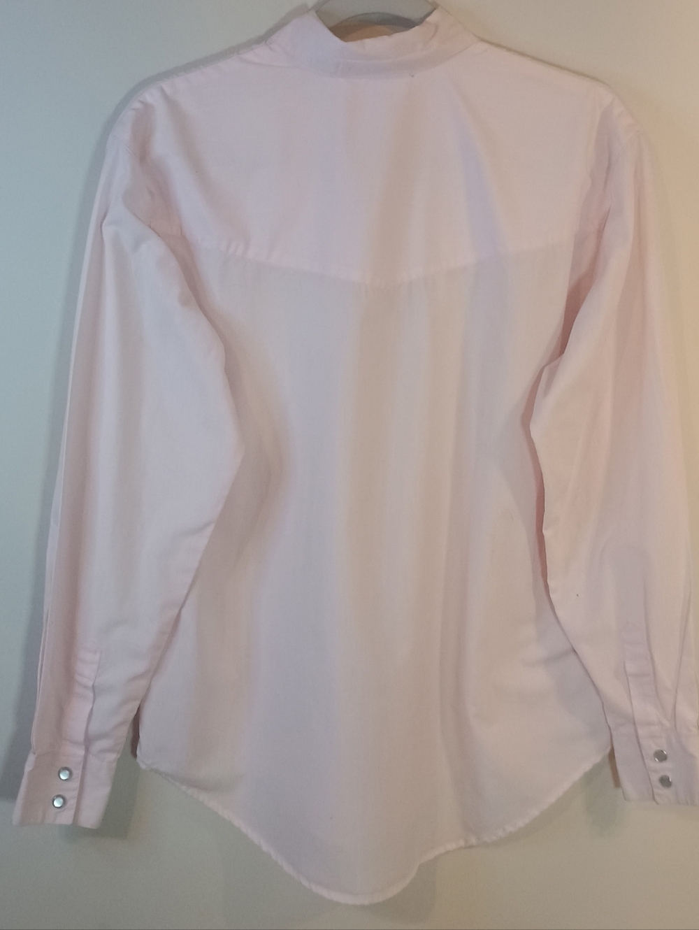 Sheplers Western Pearl Snap Light Pink Button-Up Shirt Women's Size 10 - Picture 5 of 5